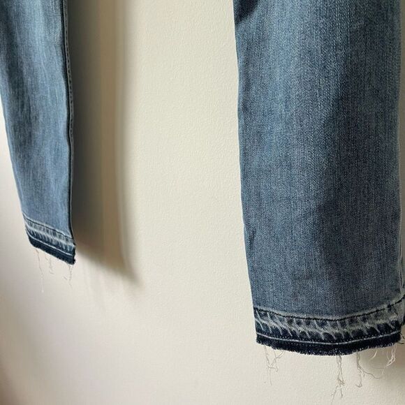Rag & Bone Women's High Rise Fringe Hem Distressed Skinny Blue Jeans Size 28 - Picture 7 of 8